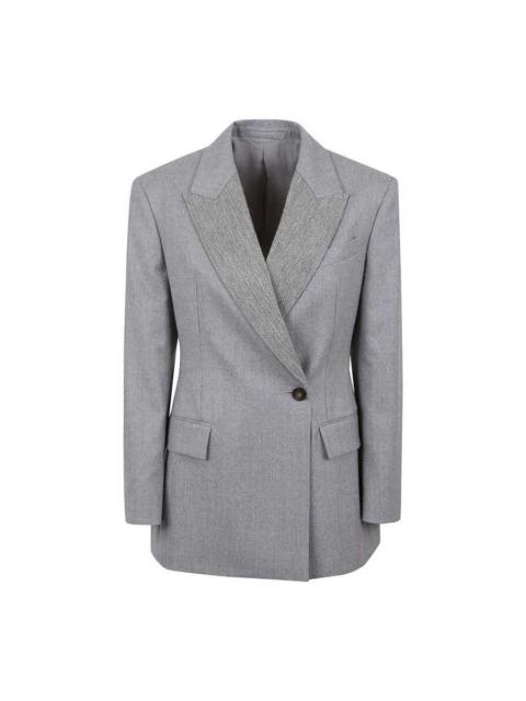 Brunello Cucinelli Brunello Cucinelli Wolight Grey Wool Tailored Jacket