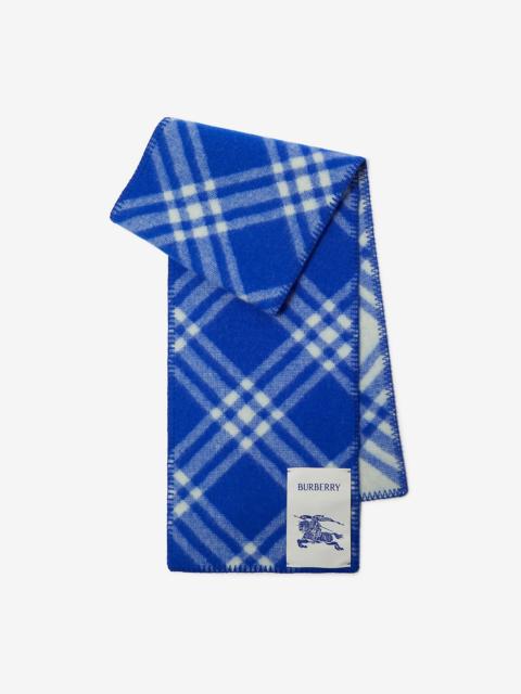Burberry Check Wool Scarf
