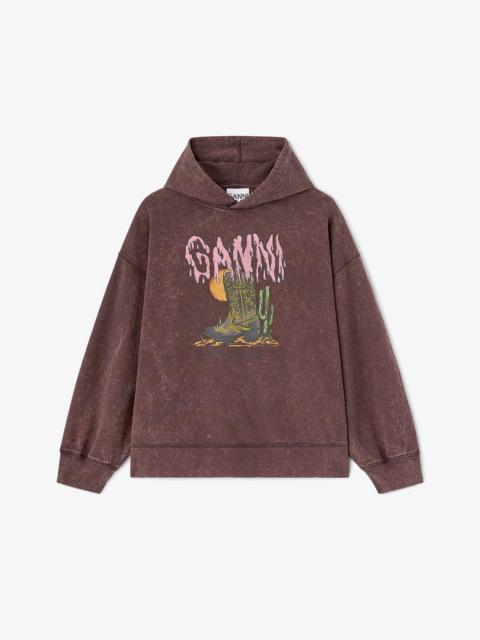 GANNI VINTAGE WASH HOODIE