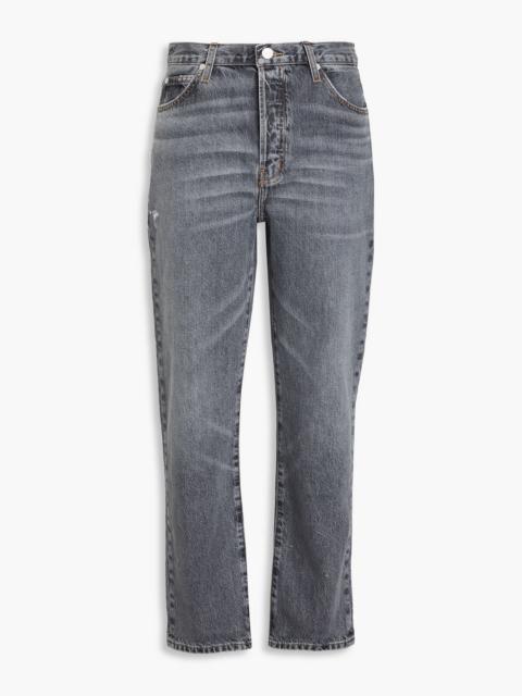 FRAME Le Mec high-rise straight-leg jeans