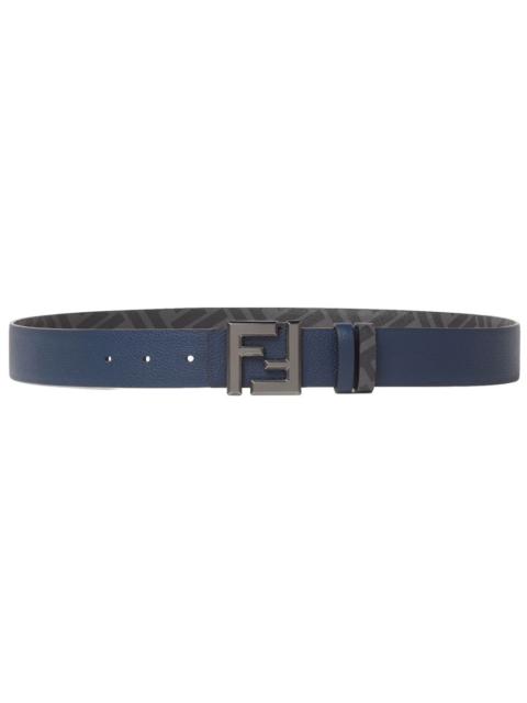 FENDI "SQUARED" REVERSIBLE LEATHER BELT