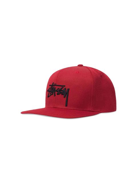 Stussy Big Stock High Crown Cap 'Deep Red'