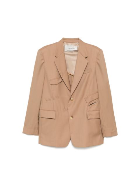 button-down blazer