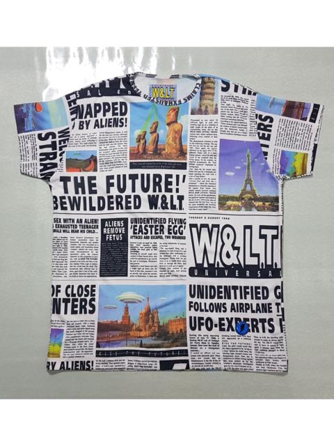 Walter Van Beirendonck W&LT Archive S/S 97' “Alien Newspaper Article” Shirt