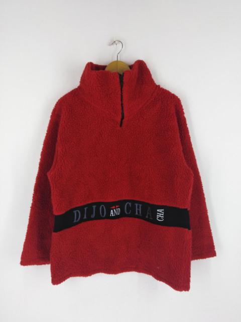 Other Designers Japanese Brand - DIJO AND CHA RED ZIP UP JACKET