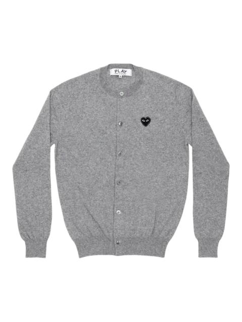Comme des Garçons PLAY Rhinestone Black Heart Round-Neck Cardigan Unisex