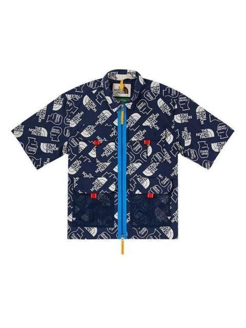 The North Face THE NORTH FACE X Brain Dead 76 Boxy Ss Mountain Shirts 'Blue' 529V-WF3