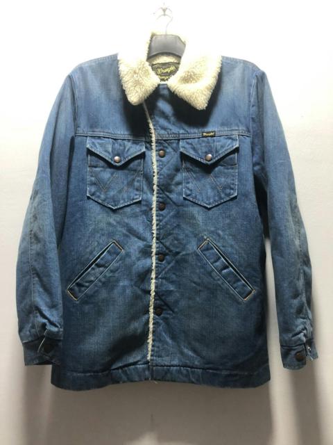 Other Designers WRANGLER Wrange Coat Denim Shearling Japan