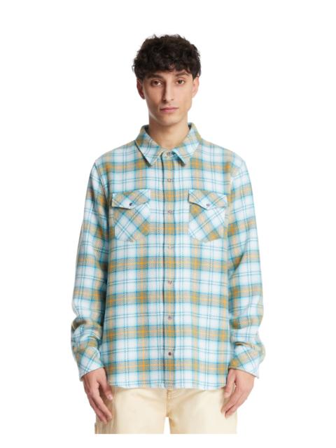 God’s True Cashmere Light Blue Freedom Tartan Cashmere Shirt