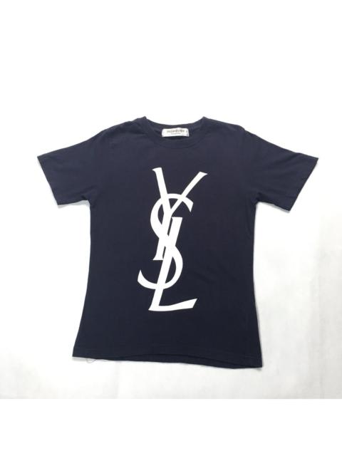 SAINT LAURENT YSL Yves Saint Laurent Rive Gauche Big Logo Tshirt