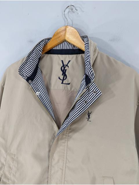 Other Designers Vintage - 🔥RARE🔥Yves Saint Laurent Harrington Jacket With Hoodie