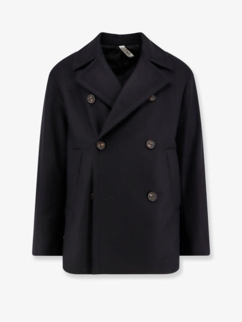 Other Designers Hevo Trani Double-Breasted Wool Blend Coat