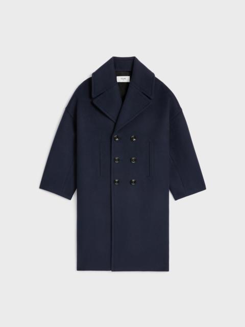 CELINE Celine Navy Wool Coat