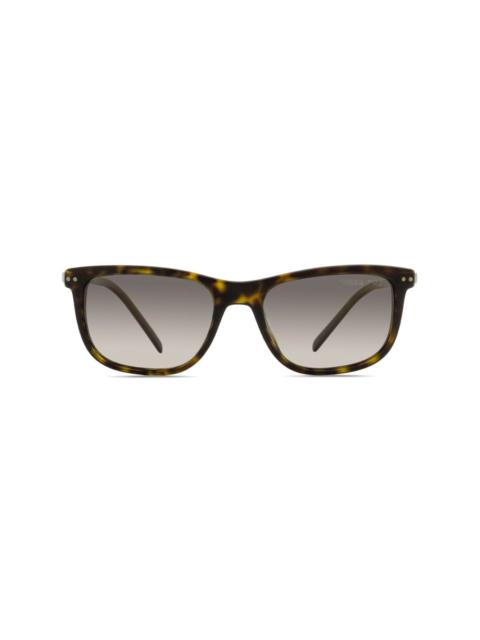 logo-print square-frame sunglasses