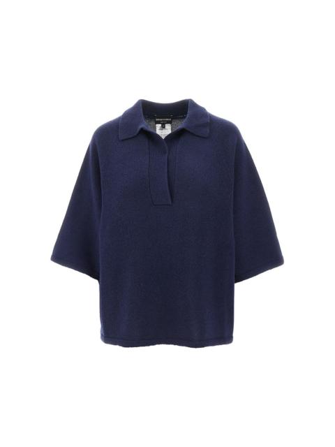 EMPORIO ARMANI WOOL AND CASHMERE POLO SWEATER