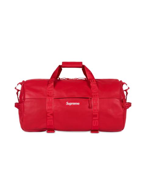 Supreme Supreme Leather Duffle Bag 'Red'