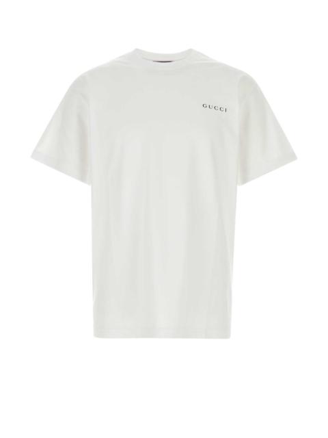 GUCCI Gucci Men White Cotton Oversize T-Shirt