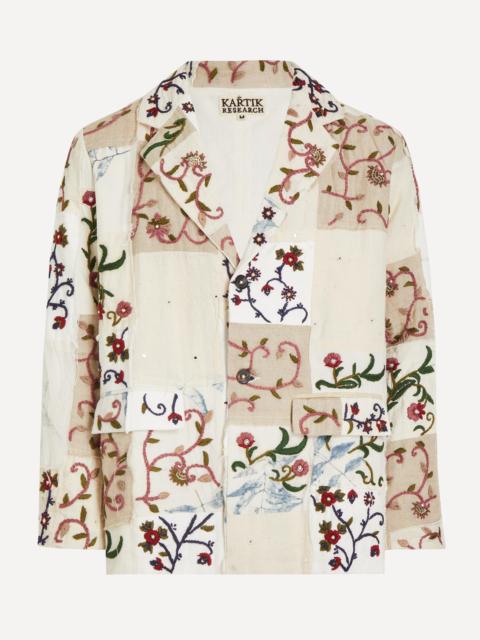 KARTIK RESEARCH Patchwork Chintz Embroidered Blazer