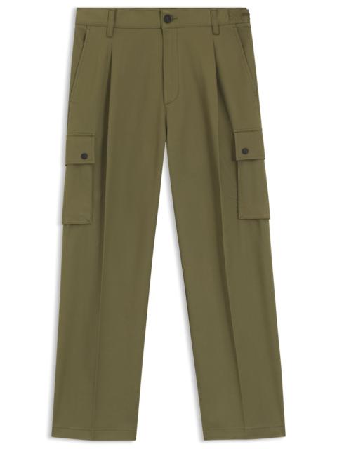 HUGO RELAXED-FIT TROUSERS WITH CARGO STYLING