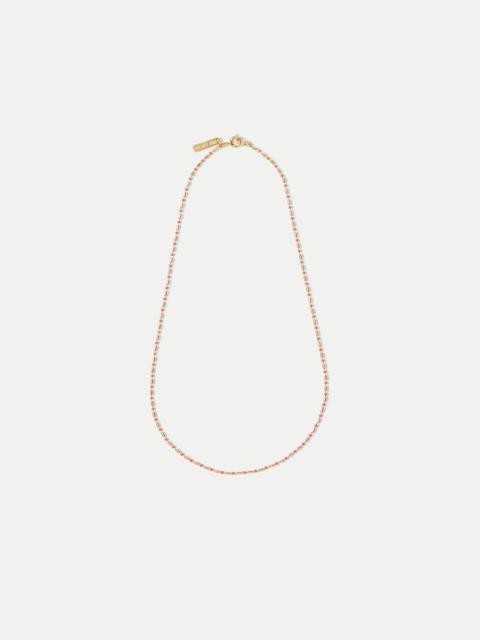 VERONICA BEARD ENAMEL BEAD CHAIN NECKLACE