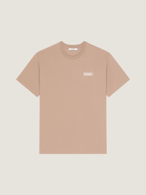 Givenchy T-SHIRT IN COTTON WITH GIVENCHY PARIS GROS GRAIN