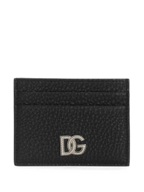 Dolce & Gabbana Dolce & Gabbana Men Calfskin Card Holder With Dg Logo
