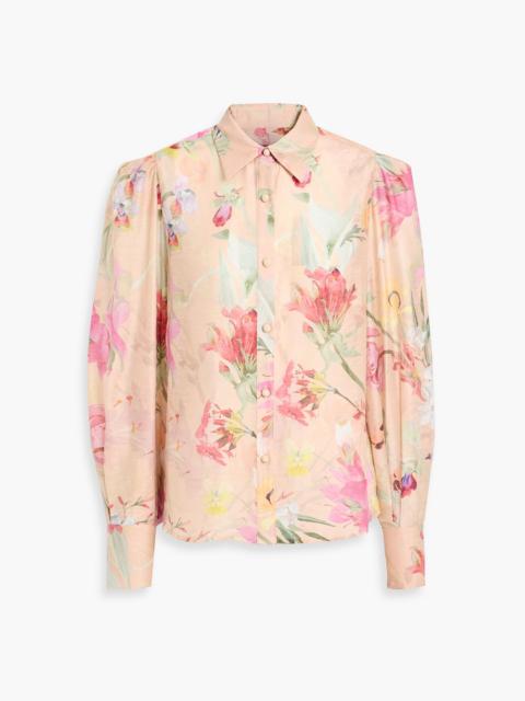 PatBO Floral-print Lyocell-blend shirt