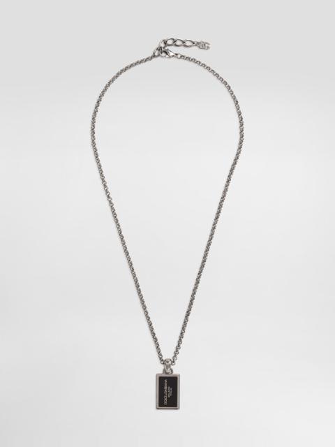 Dolce & Gabbana Metal necklace with logo