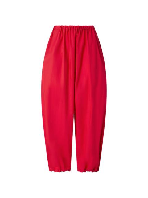 cotton tapered trousers