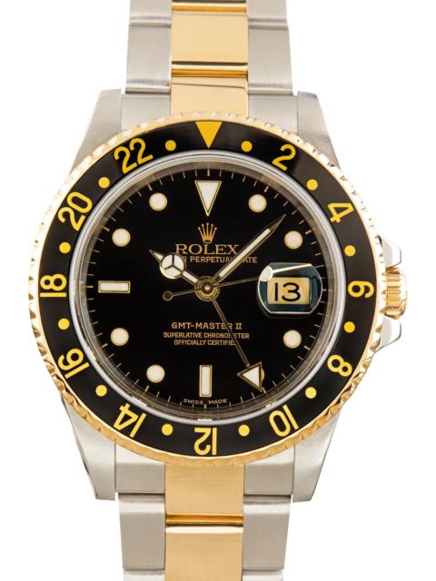 ROLEX Used Rolex GMT-Master II Black Dial Ref 16713