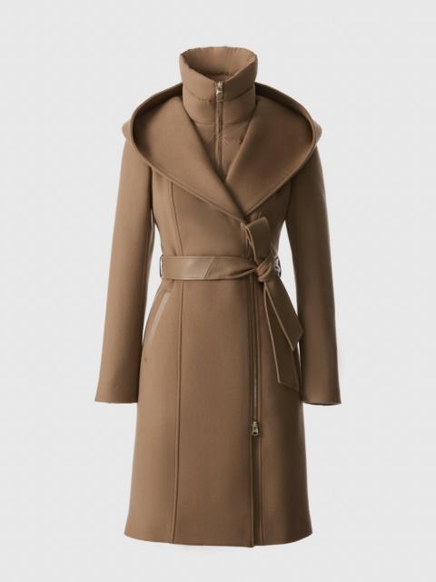 MACKAGE SHIA-SLB 2-in-1 double-face wool coat with removable bib