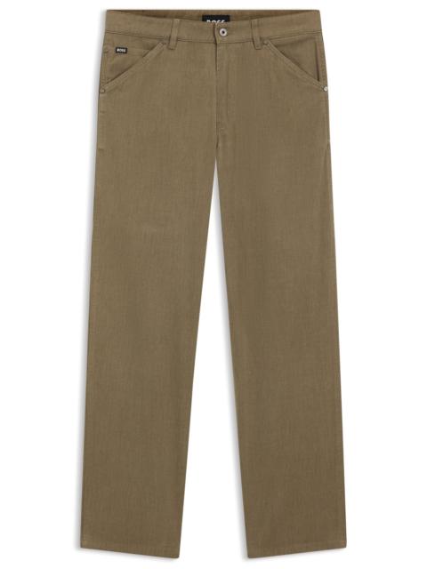 BOSS JEANS IN MELANGE COTTON DENIM