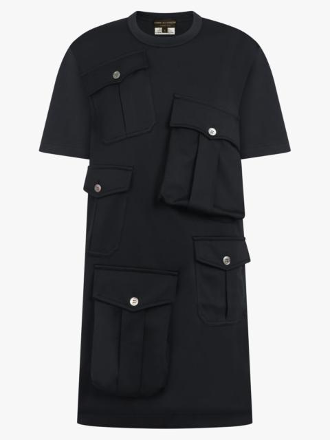 Comme Des Garçons S/S POCKET DETAIL MINI T-SHIRT DRESS | BLACK