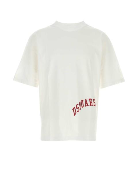 DSQUARED2 Dsquared Men White Cotton T-Shirt