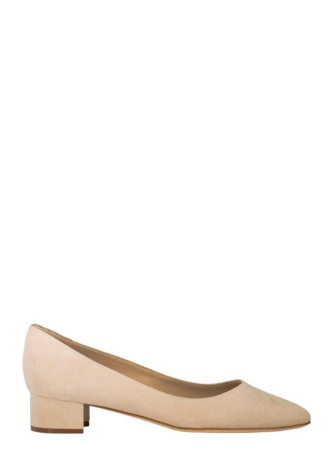 Manolo Blahnik Listony Samba Tondo Pump - Nude