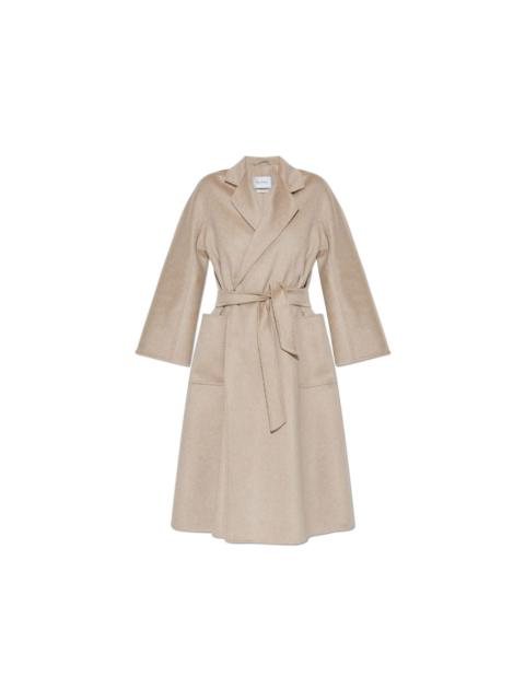 Max Mara MAX MARA Ludmilla Icon Sand Cashmere Long Belted Coat New &