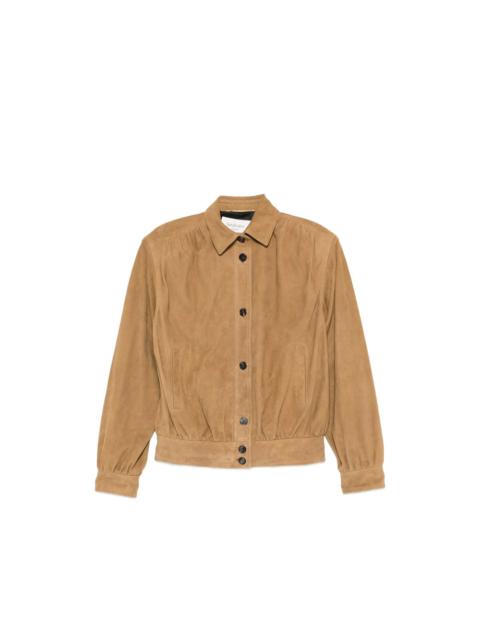 SAINT LAURENT Saint Laurent Neutrals Jackets - Leather Jackets Women