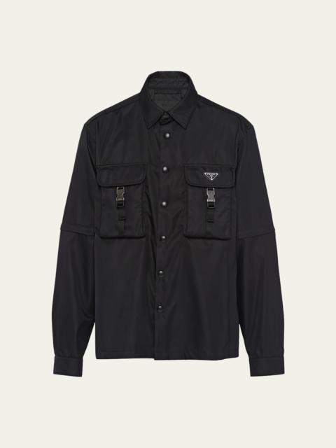 Prada Men's Re-Nylon Cargo Sport Shirt