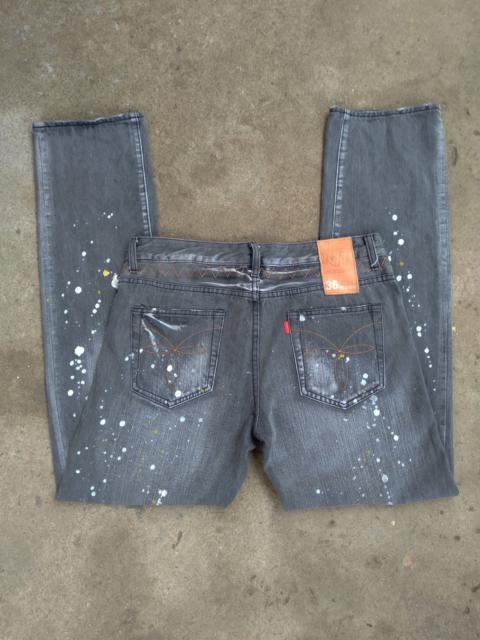 Hardly Ever's 75 Japanese Selvedge Paint splatter denim pants