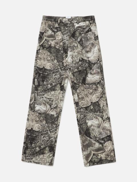 ROA FOMES MOTH PRINT DOUBLE KNEE PANT