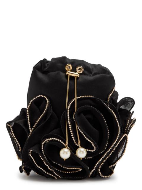 Rosantica Rosantica Ruffles Embellished Satin Cross-body bag