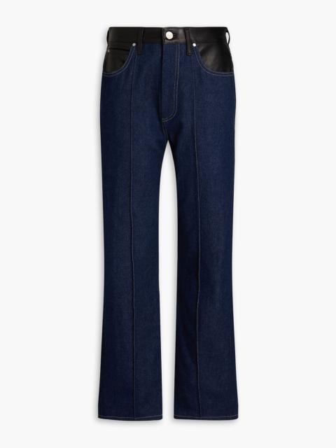 Other Designers Martin high-rise straight-leg jeans