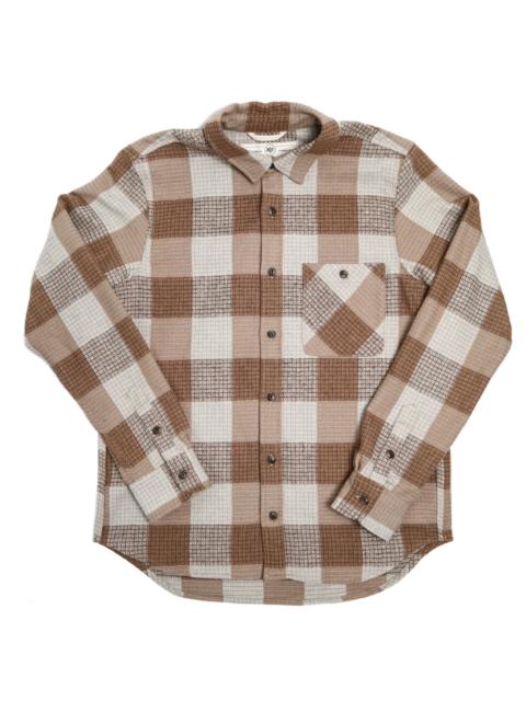 Rogue Territory Oxford Shirt Tan Waffle Plaid