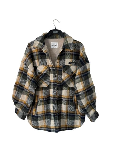 NUMBER (N)INE MILKFED Casual Western Jacket Plaid Oversized Style