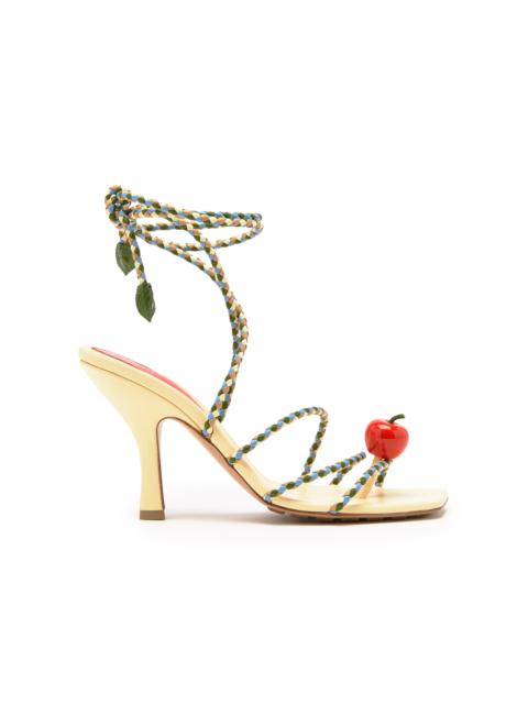 Bottega Veneta Adam Lace-Up Leather Sandals multi