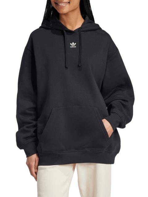 adidas adidas Trefoil Essentials Oversized Lifestyle Hoodie in Black at Nordstrom