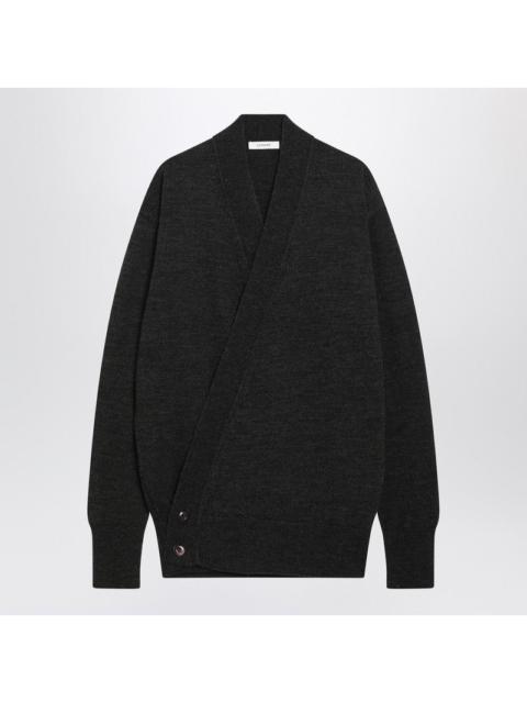 Lemaire LEMAIRE Brown alpaca wrap cardigan