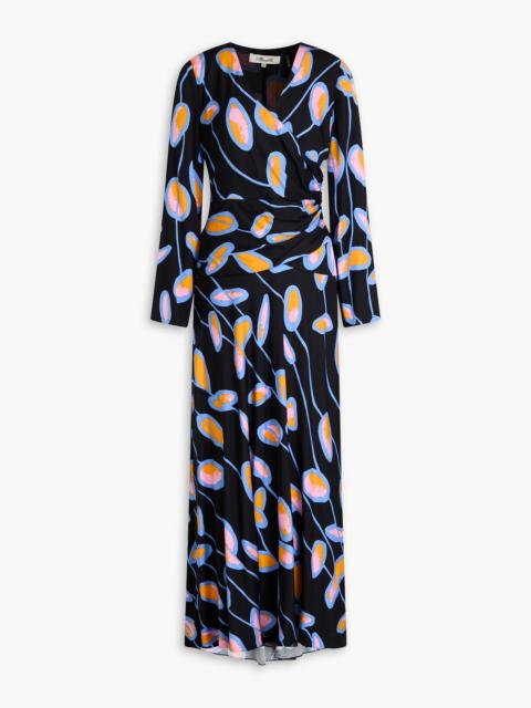 DIANE VON FURSTENBERG Lanira wrap-effect printed crepe de chine maxi dress