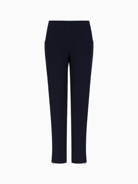 GIORGIO ARMANI Cigarette pants in pure silk