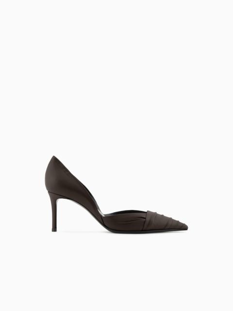 GIORGIO ARMANI NAPPA LEATHER COURT SHOES